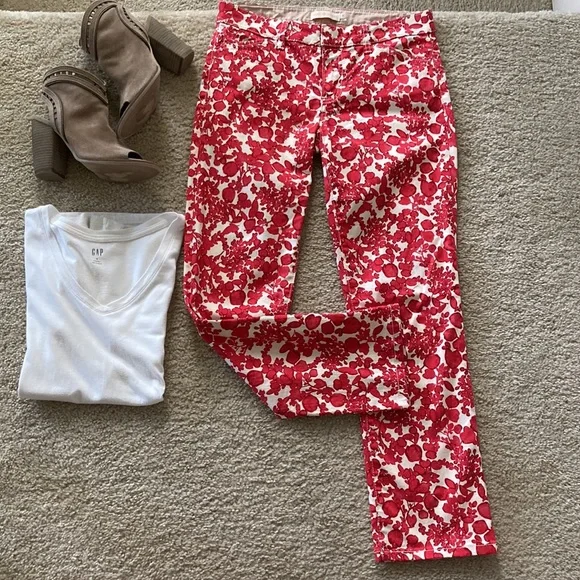 Tory Burch Laurel Cropped Straight Leg Pants - Picture 2 of 8